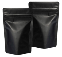 black mylar bags