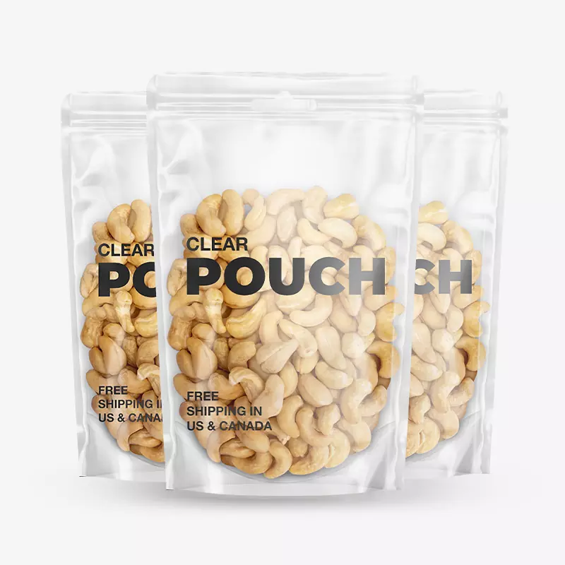 clear stand-up pouches